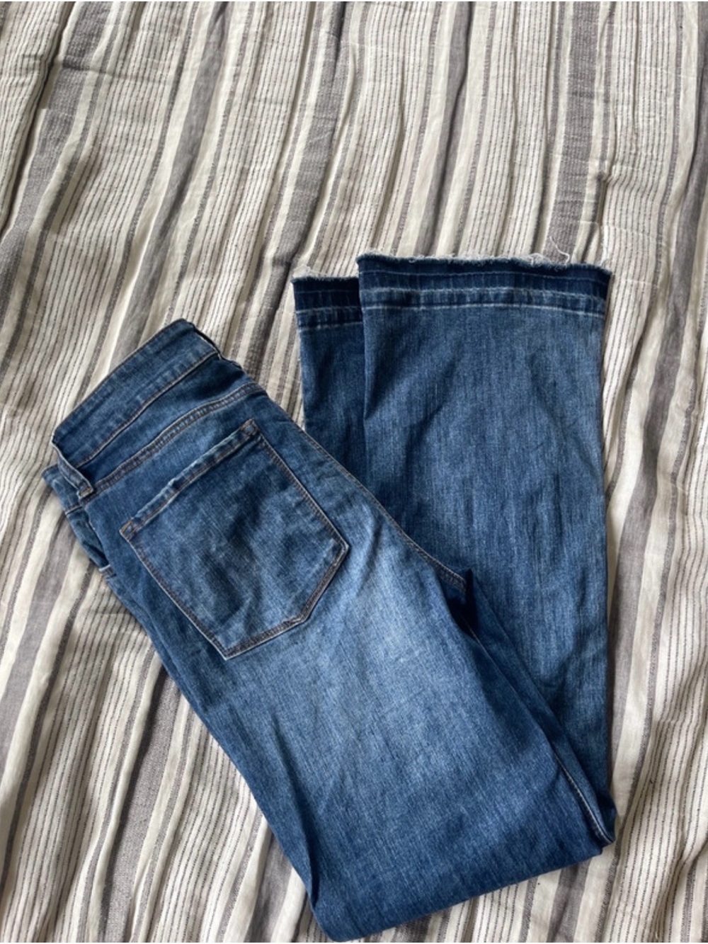 STS Blue Women's Dark-Mid Wash Flare Jeans